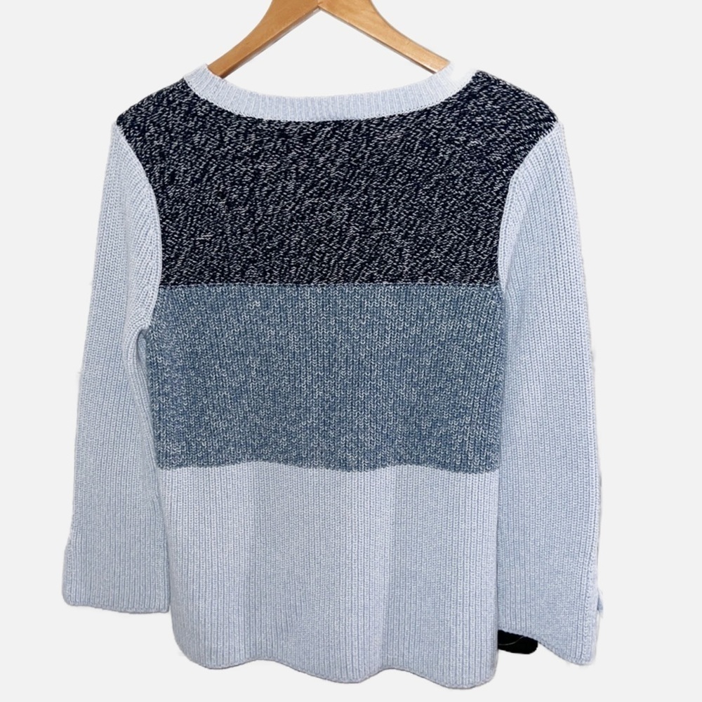 Loft Multicolor Blue Sweater Size Large - Picture 4 of 5
